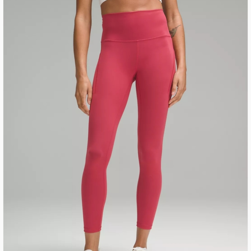 NWT, Lululemon Pants Leggings  Wunder Train High-Rise Tight 25, Vintage Rose